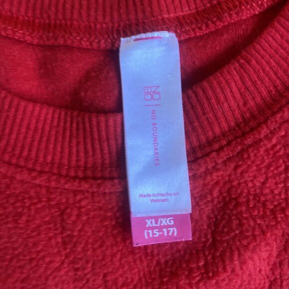 No boundaries Christmas Sweatshirt Red Pullover XL - Picture 2 of 4